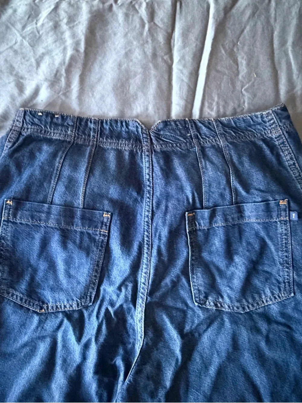 Anthropologie/Pilcro Dark Blue Wideleg Jeans - Picture 2 of 4